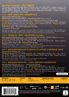 Menahem Pressler - The Pianist (4xDVD)