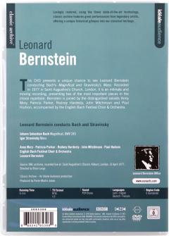 Leonard Bernstein conducts Bach & Strawinsky (DVD)
