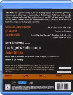 Mehta Zubin / Los Angeles Philharmonic: Dvorak. Mozart. Bartok (Blu-ray)