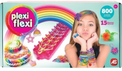 Set creatie bratari - 800 elastice si 15 accesorii