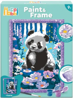 Set pictura pe numere - Paint & Frame - Panda visator