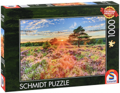 Puzzle 1000 piese - Sunset on the Heath
