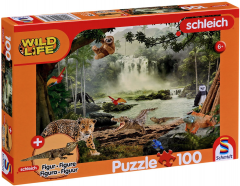Puzzle 100 piese - In padurea tropicala