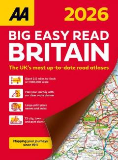 AA Big Easy Read Atlas Britain 2026