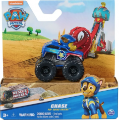 Jucarie - Patrula Catelusilor -  Vehicul metalic si figurina Chase