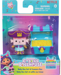 Set joaca - Gabby's Dollhouse - Pisicuta Bebe cutiuta si cufarul cu comori