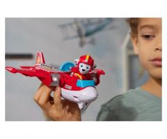 Jucarie - Patrula Catelusilor -  Vehicul de salvare aerian si figurina Marshall