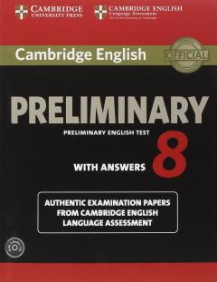 Cambridge English Preliminary 8 Student's Book Pack