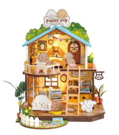 Diorama. Puzzle 3D - Minicasuta - Vila Catelusilor