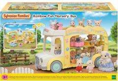 Set figurine - Sylvanian Families - Autobuz Curcubeu