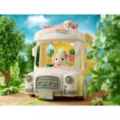 Set figurine - Sylvanian Families - Autobuz Curcubeu