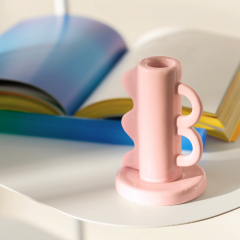 Suport lumanare - Helio Ferretti - Pink Vintage