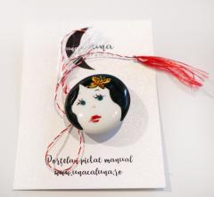 Martisor - Brosa portelan pictat (mai multe modele)