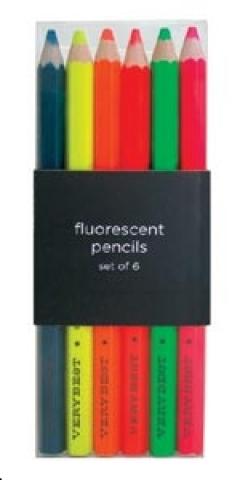Set 6 creioane colorate fosforescente