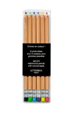 Set 6 creioane colorate cu guma