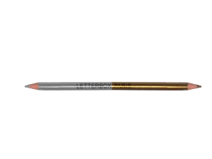 Creion colorat cu 2 capete - Auriu / Argintiu Letterbox