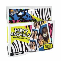 Set 20 de suporturi pentru pahar si accesorii pentru petrecere - Party Animals