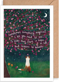 Felicitare - Something Magical Fox & Blossom Tree