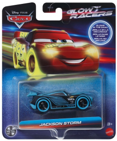 Masinuta metalica Disney Cars 3 Glow Racers - Jackson Storm