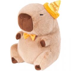 Jucarie de plus - Capibara Happy Birthday, 20cm