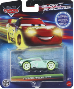 Masinuta metalica Disney Cars 3 Glow Racers - Chase Racelott