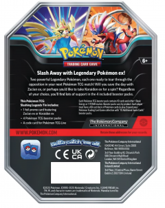 Pokemon TCG - Slashing Legends Tin (Zacian ex / Koraidon ex)