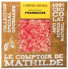 Tableta de ciocolata Comptoir de Mathilde cu lapte si zmeura