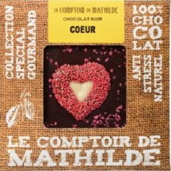 Ciocolata neagra cu inimioara