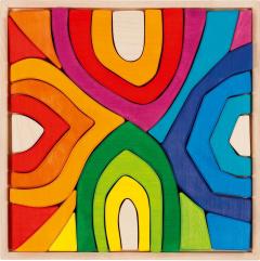 Jucarie lemn - Construit - Curcubeu