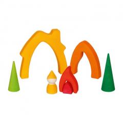 Jucarie din lemn - Casuta piticilor