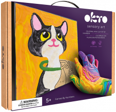 Set creativ - Sensory Art - Pictura 3D cu argila usoara - Pisica