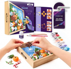 Set creativ - Sensory Art - Wood & Craft Succulents - Joy