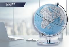 Glob pamantesc Gagarin, albastru-alb
