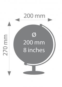Glob pamantesc Lunar, albastru