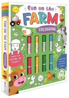 Coperta cărții Fun on the Farm Colouring