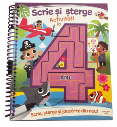 Scrie si sterge. Activitati la 4 ani