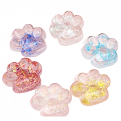 Jucarie antistres - Pinch Family - Sclipici transparent (6 culori - pret pe bucata)