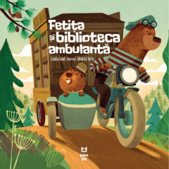 Fetita si biblioteca ambulanta