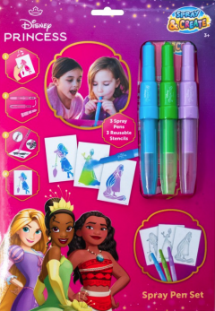 Set creativ cu 3 spray markere  - Disney Princess 
