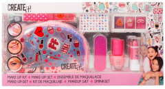 Set machiaj pentru copii, cu gentuta inclusa - Create It! 