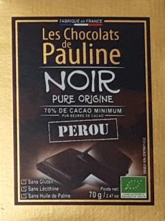 Ciocolata neagra din Peru - Les Chocolats de Pauline Les Chocolats de Pauline