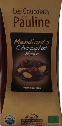 Bomboane ciocolata neagra cu alune - Les Chocolats de Pauline Les Chocolats de Pauline