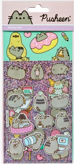 Set 18 stickers - Pusheen - Puffy