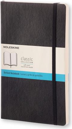 Carnet - Moleskine Classic - Soft Cover, Large, Dotted - Black