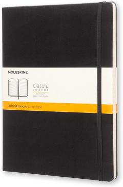 Carnet - Moleskine Classic - X-Large, Hard Cover, Ruled - Black