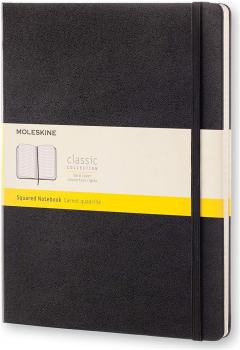 Carnet - Moleskine Classic - X-Large, Hard Cover, Squared - Black