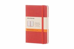 Moleskine Coral Orange Pocket Ruled - Notebook Hard