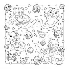 The Creepy Cute Creatures Coloring Book