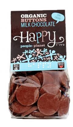 Nasturei de ciocolata organica cu lapte - Happy People
