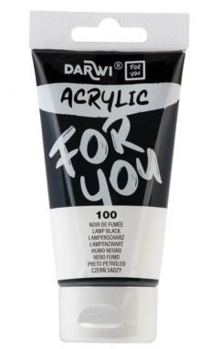 Vopsea acrilica - For You - Smoke Black, 75ml